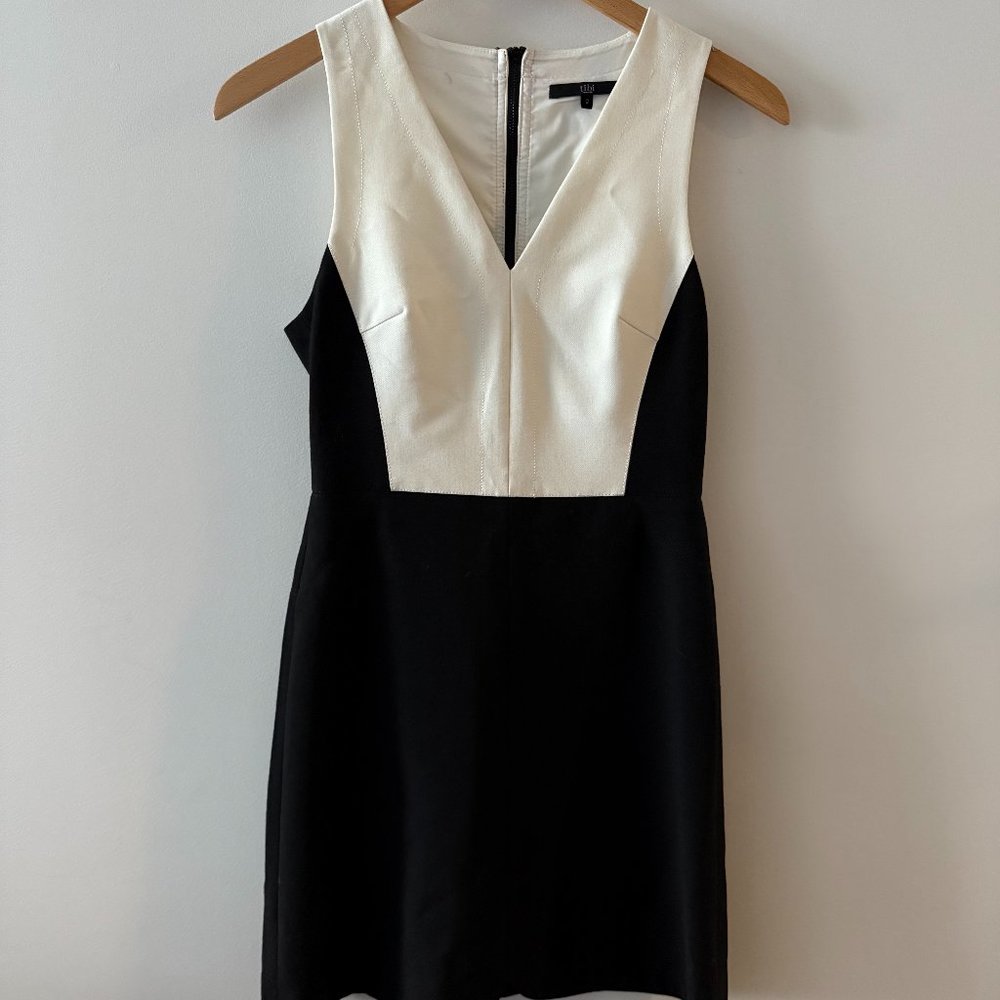 Tibi Black & White Cocktail Dress Size 2